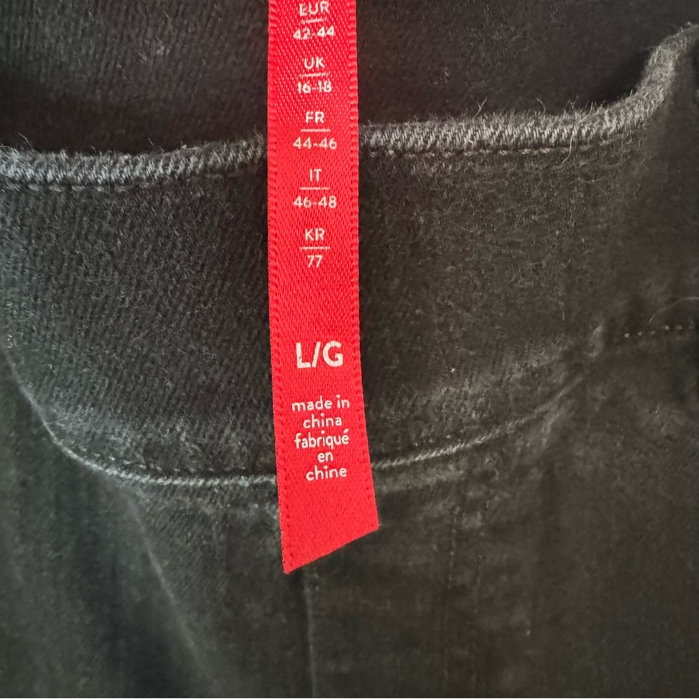 SPANX EveryWear Ankle Skinny Jeans in Clean Black 20278R. Pull On. Women’s Large - Picture 10 of 13